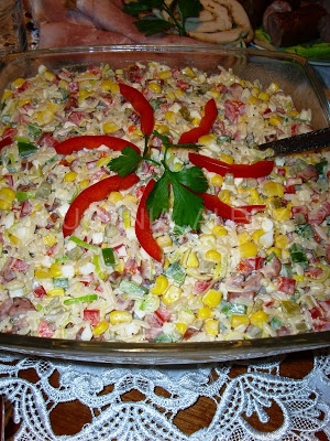 Blog Roku 2012 i Kolorowa sałatka z ryżem wg Aleex