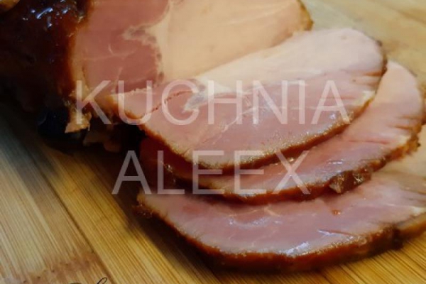 Schab peklowany pieczony w glazurze wg Aleex