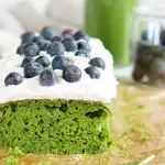 Zielone ciasto z kremem...