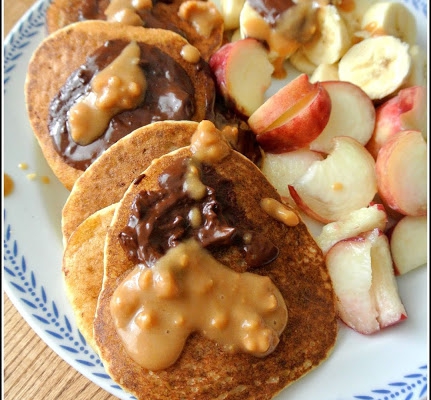Pancakes migdałowo-kokosowe (vegan)