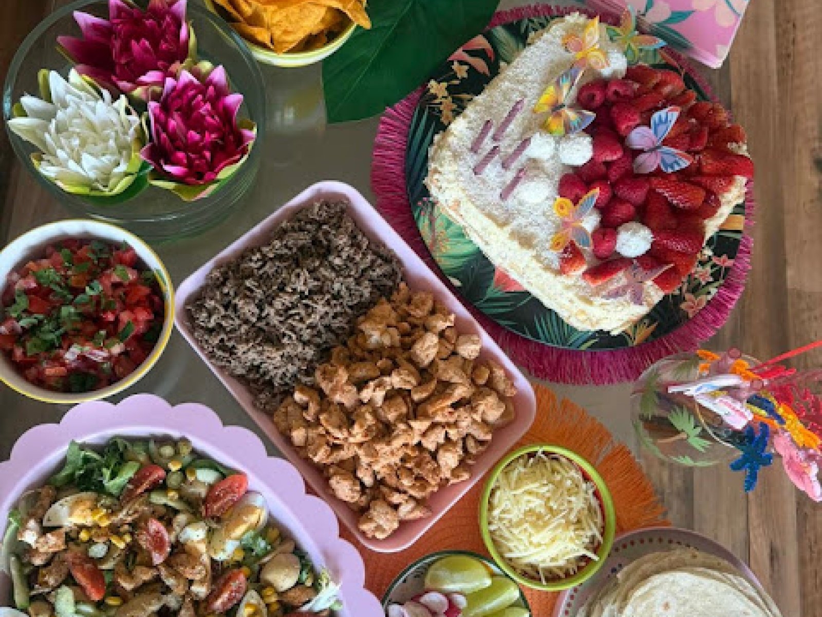 Urodzinowy bufet w latynoskim stylu