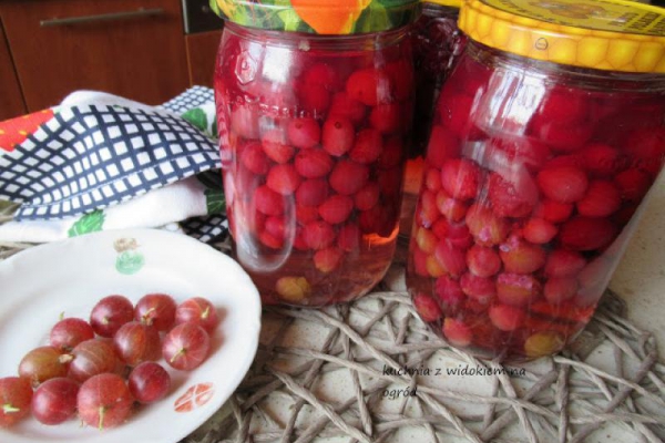 Kompot z agrestu na zimę. Domowe przetwory.