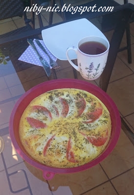 Zapiekany omlet caprese