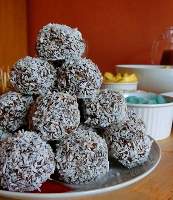 Trufle czekoladowe z kokosem