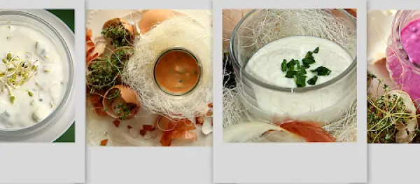 Wielkanocne sosy do jaj i wędlin (bez dodatku majonezu).