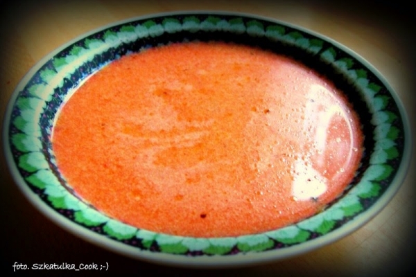 Z bazy do wazy ... czyli ... zupa pomidorowa z domowego przecieru.