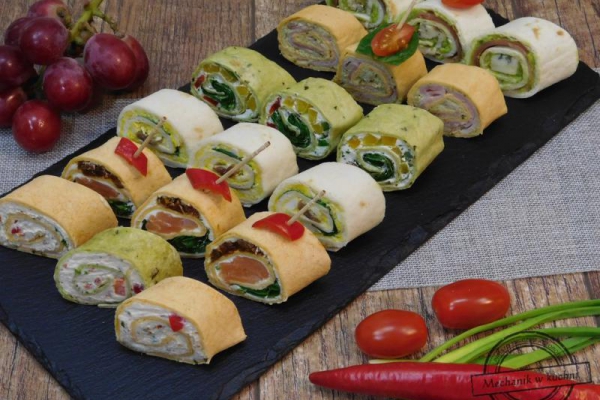 Roladki z tortilli w smakach kilku
