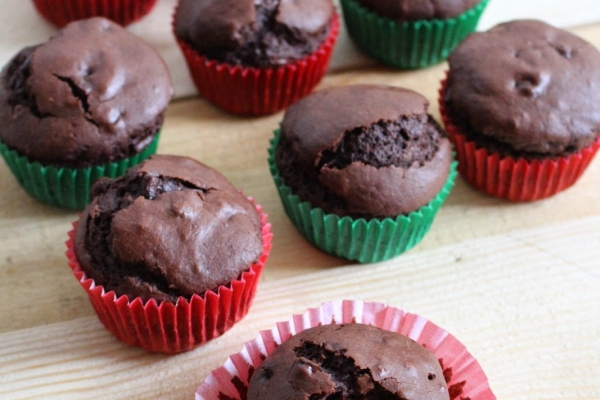 Muffinki bardzo czekoladowe :)