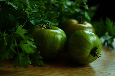 Smażone zielone pomidory