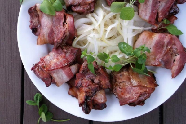 Grillowana wątróbka drobiowa z oregano