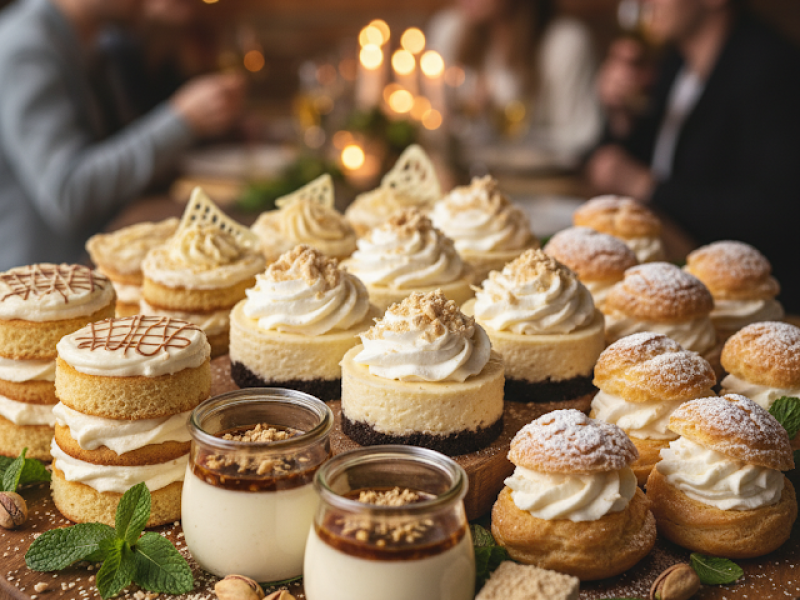 Chałwa i bita śmietana – 4 pomysły na mini desery i torciki na przyjęcie