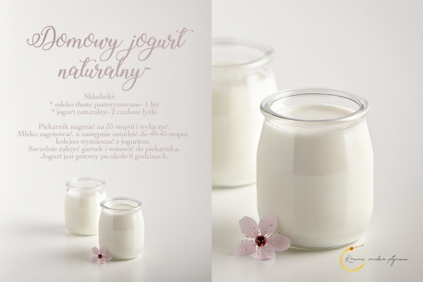 Domowy jogurt naturalny- tylko 2 składniki!