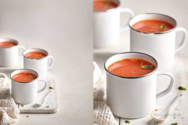 Zupa pomidorowa z pieczonych pomidorów
