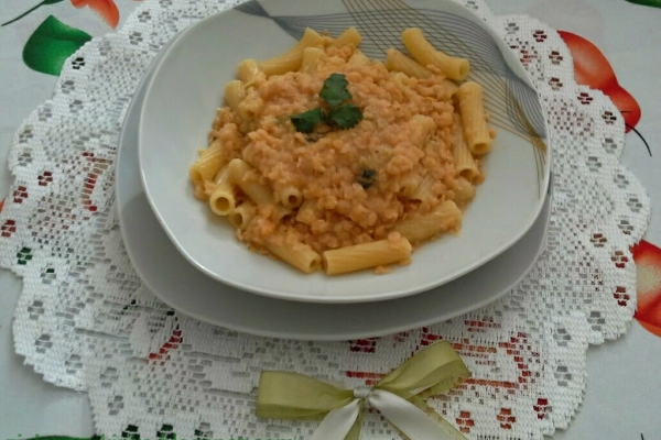 Makaron z soczewicą - pasta lenticchie