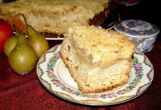 jabłkowo-gruszkowe drożdżowe ciasto na suchych drożdżach...