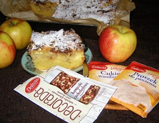 ciasto jabłkowe z kamyczkami czekoladowymi łatwe i smaczne...