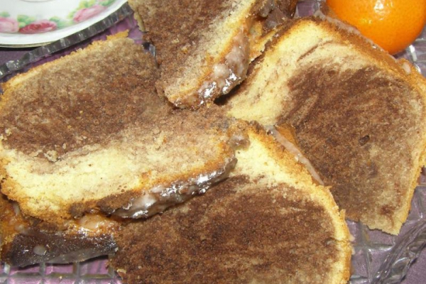 pyszna babka pomarańczowa czarno-biała...