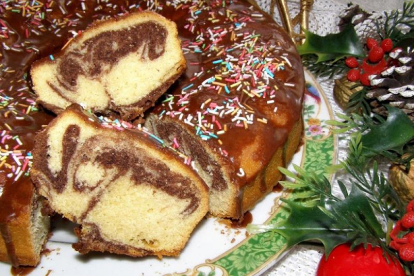 babka ucierana z kakao...
