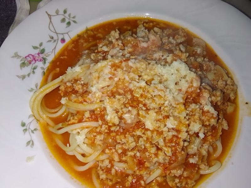 na szybko spaghetti z a la bolognese...