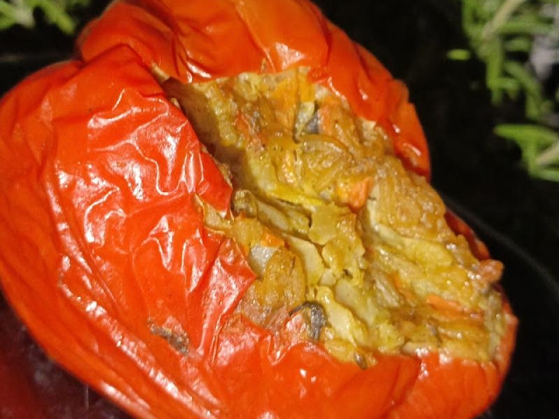 szybkowar- papryka nadziewana warzywami z ryżem...