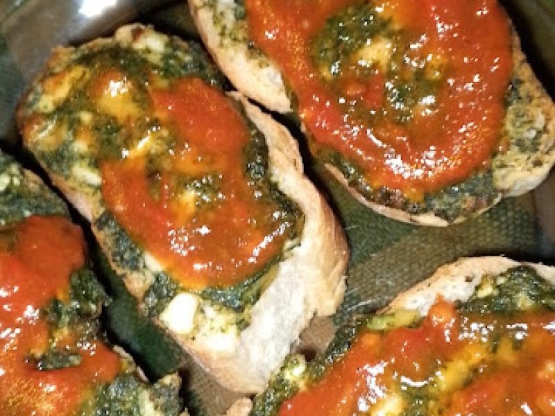 grzanki szpinakowe z aifryer...