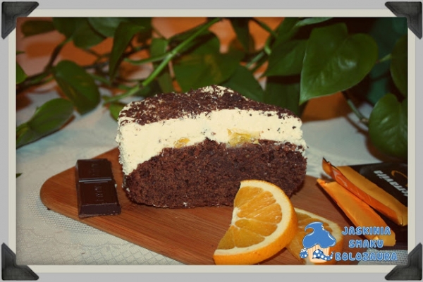 Pomarańczowe Brownie w stylu Terravita pomarańczowa 70% Dark chocolate