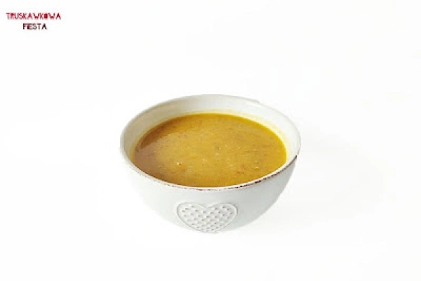 Zupa krem z pieczonej dynii i brukselek