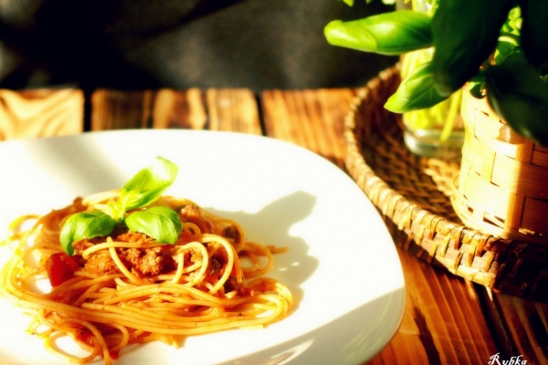 Spaghetti bolognese- zdrowsza wersja