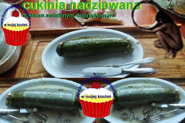 Faszerowana cukinia:Zucchine ripiene