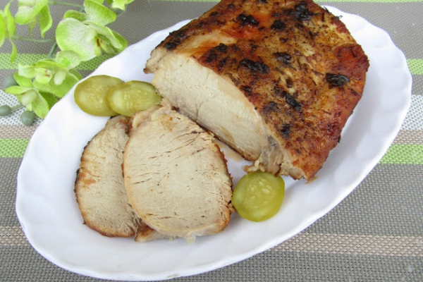 Schab pieczony w pietruszkowej marynacie