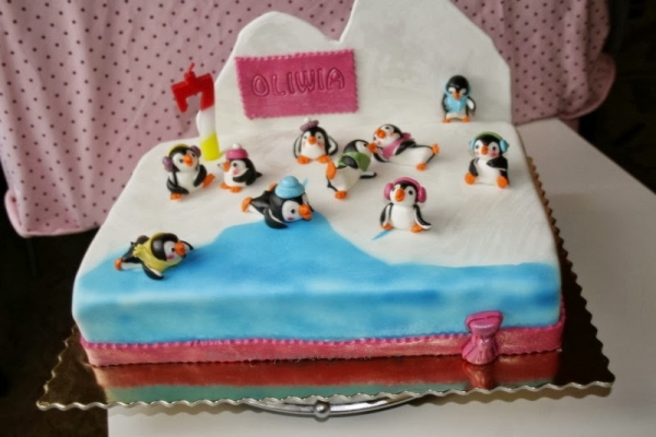 Tort z pingwinkami :)