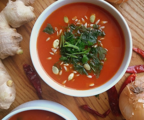 Zupa pomidorowa po indyjsku / Indian Style Tomato Soup