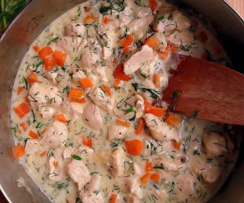 Kurczak w sosie koperkowym / Chicken in Creamy Dill Sauce