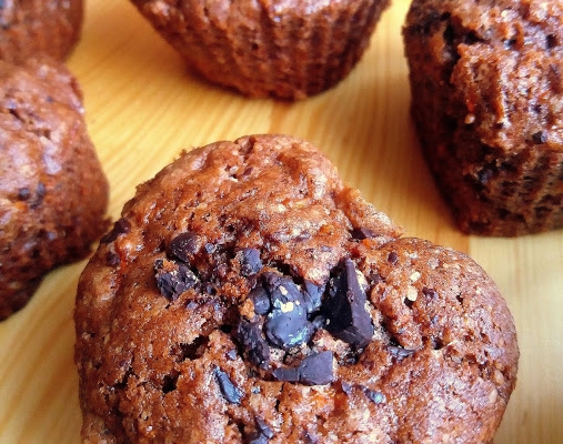 Czekoladowe muffinki z marchewką / Chocolate Carrot Muffins