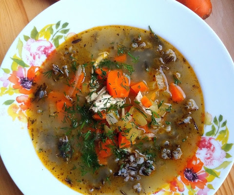 Zupa z kurczakiem i dzikim ryżem / Chicken and Wild Rice Soup
