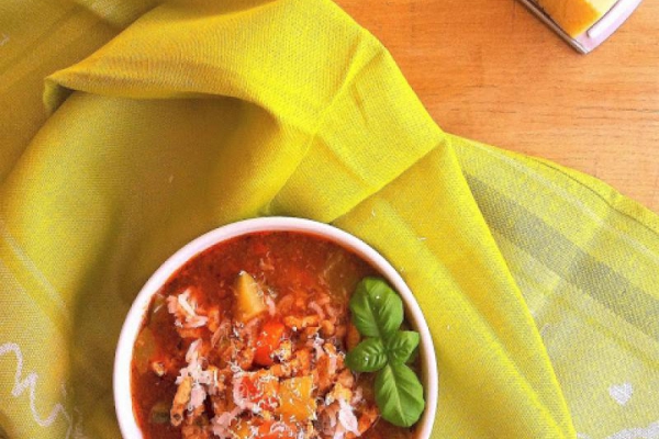 Zupa z mięsem mielonym i cukinią / Stuffed Zucchini Soup