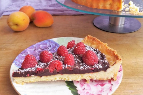 Czekoladowa tarta z malinami / Chocolate Rasberry Tart