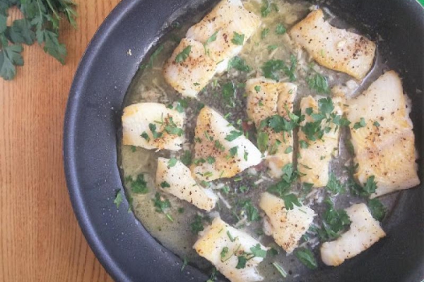 Halibut w sosie cytrynowym / Halibut with Lemon Sauce