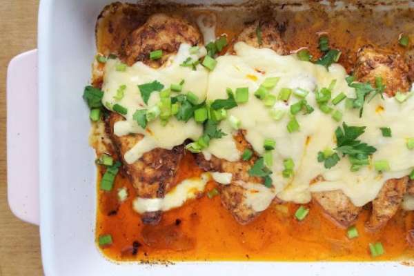 Kurczak po jamajsku zapiekany z serem / Jamaican Baked Chicken with Cheese