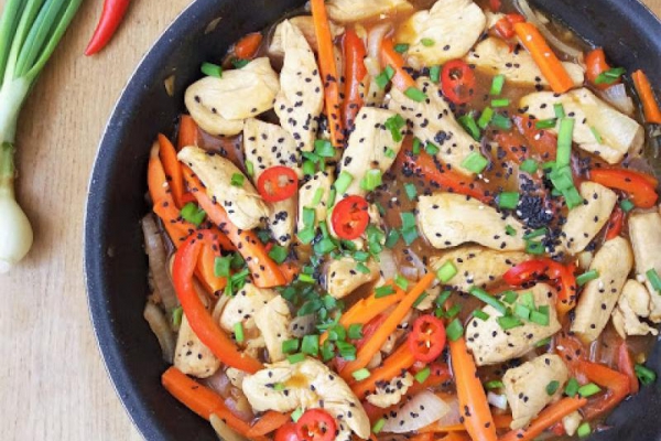 Kurczak po chińsku (stir fry) / Chicken Stir Fry