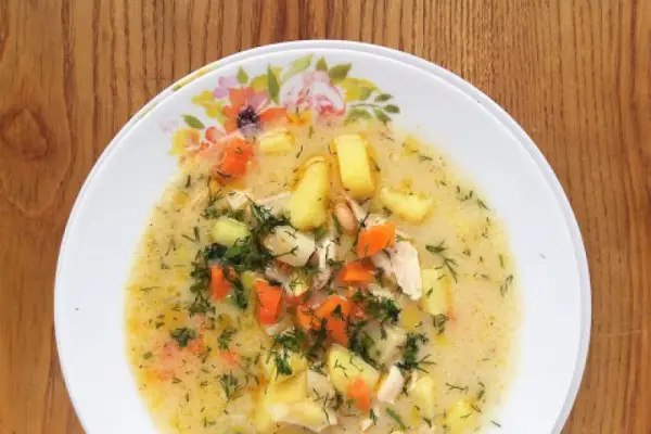 Zupa koperkowa z kurczakiem i fasolą / Chicken and Beans Soup with Dill