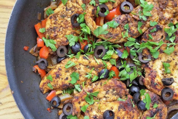 Kurczak po włosku z patelni / Italian style Chicken Skillet