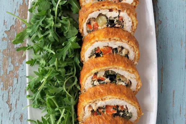 Rolada z kurczaka z serem i warzywami / Chicken Roulade with Vegetables