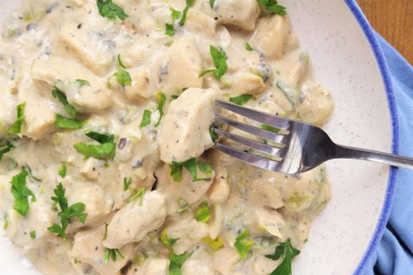 Kurczak w sosie z sera pleśniowego / Chicken with Blue Cheese Sauce