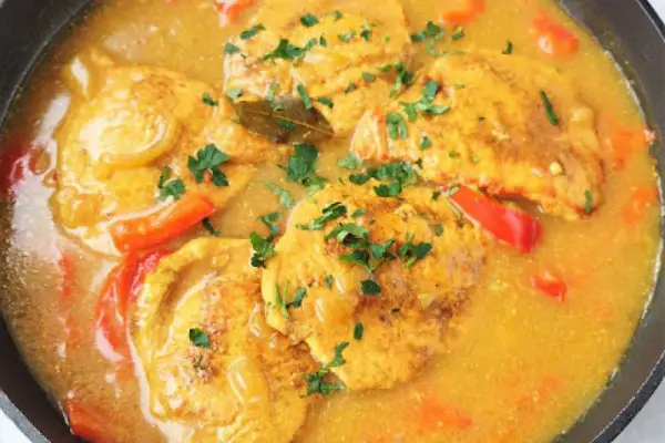 Schab w sosie curry