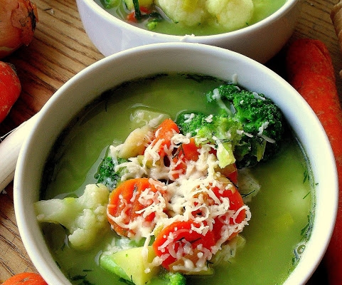 Zupa kalafiorowo-brokułowa / Cauliflower Broccoli Soup