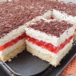 Ciasto tortowe z kremem,...