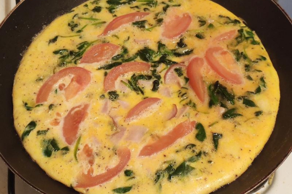 Omlet ze szpinakiem
