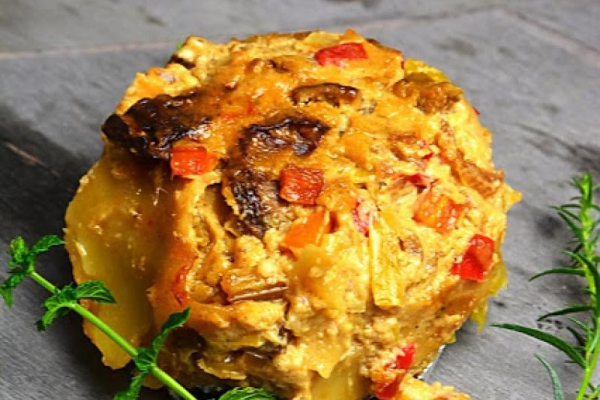 Lasagne z warzywami i prawdziwkami