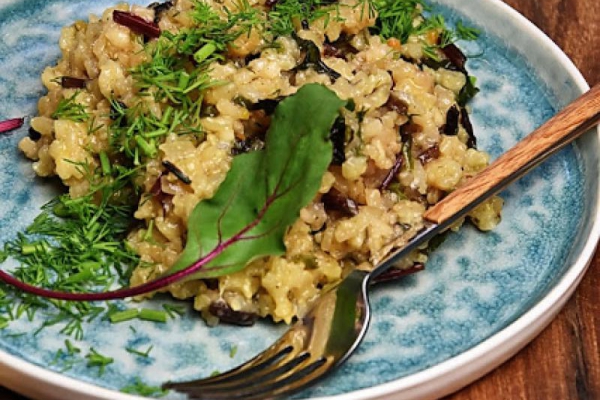 Risotto z botwinką